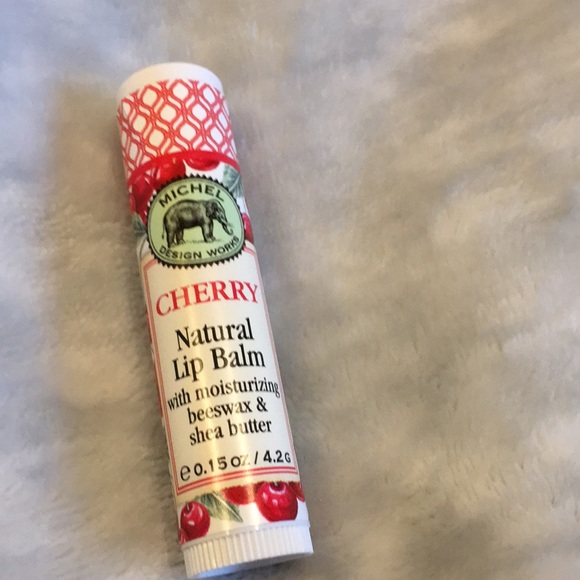 Michel Design Works Cherry Lip Balm NWT .15 oz moisturize shea butter bees wax - Picture 13 of 13